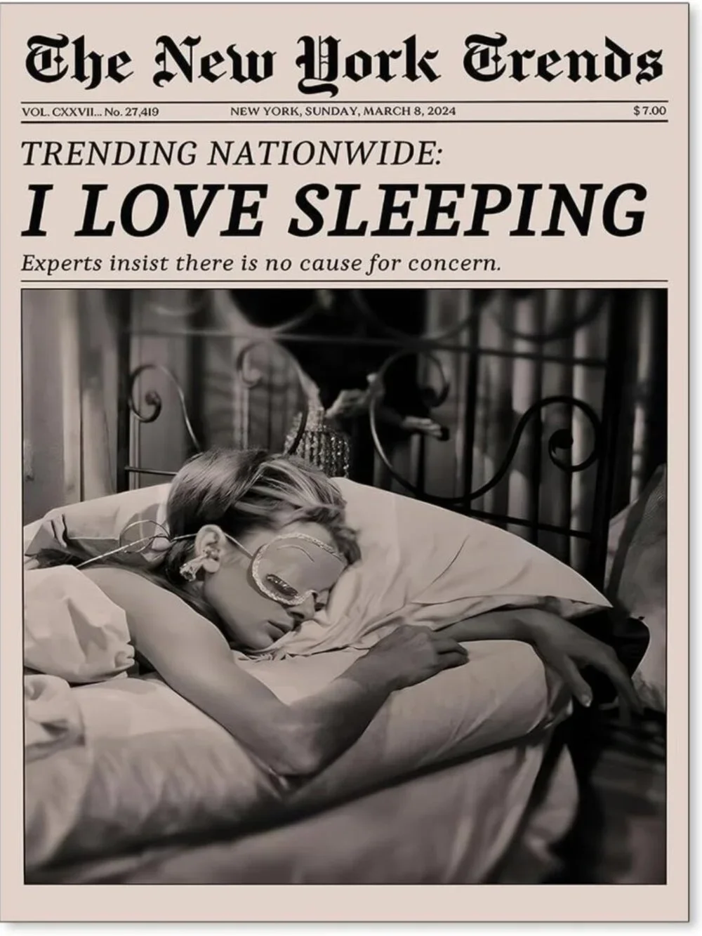 Retro Black & White Feminist Wall Art - Vintage Canvas Poster for Girly Dorm